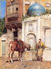 At the Well by Alberto Pasini
